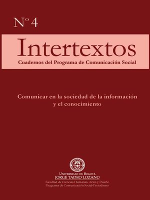 cover image of Intertextos. Cuadernos del Programa de Comunicación Social (Nº 4)